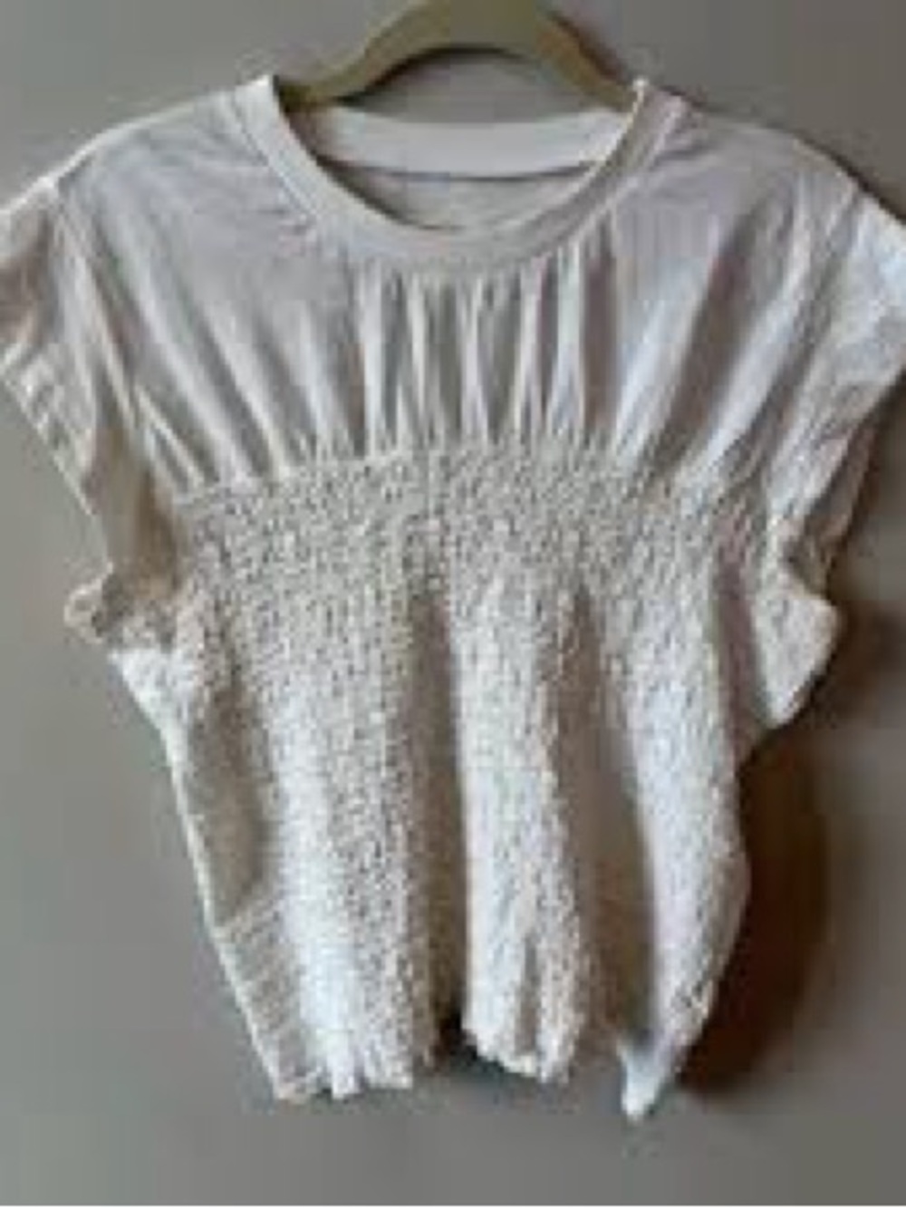 🆕 Anthropologie White tee Size M